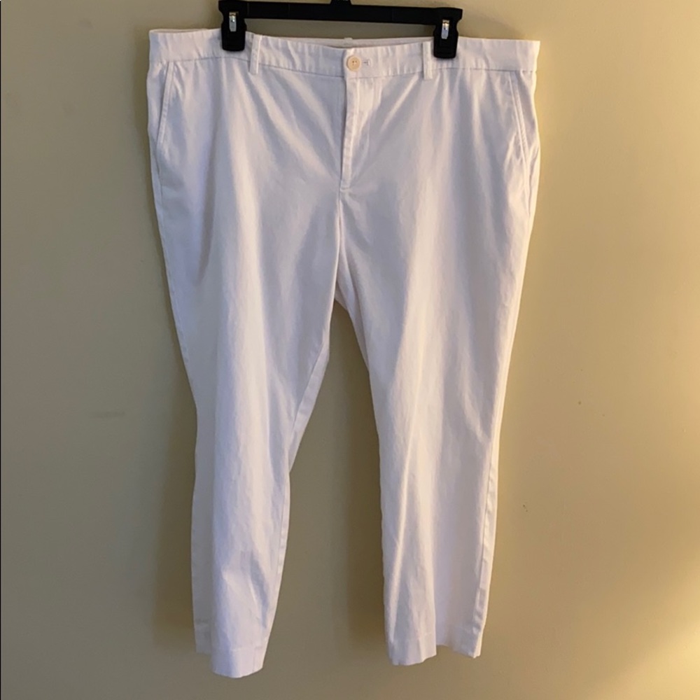 White cotton pants